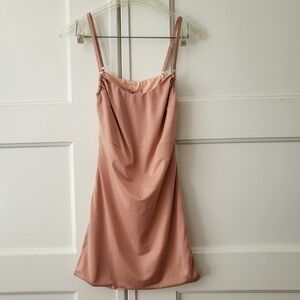 Hot As Hell We Are HAH Reversible Peachy Pink Tank Dress M